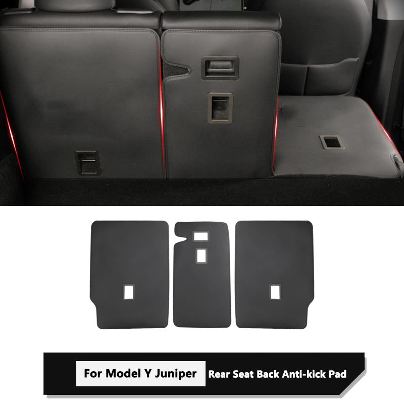 For Tesla Model Y Juniper 2025-2026 Trunk Mat Full Coverage Rear Seat Backrest Protective Pad Split Cargo Liner Anti Dirty Mat