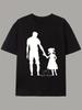 Men'S Casual Stylish Sports-Themed Parent- Print T-Shirt