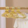 Small Hanger Metal Wire Pet Hangers For Dog Cat Gold Metal Clothes Shirts Hanger