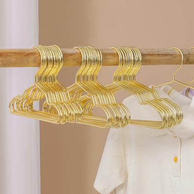 Small Hanger Metal Wire Pet Hangers For Dog Cat Gold Metal Clothes Shirts Hanger