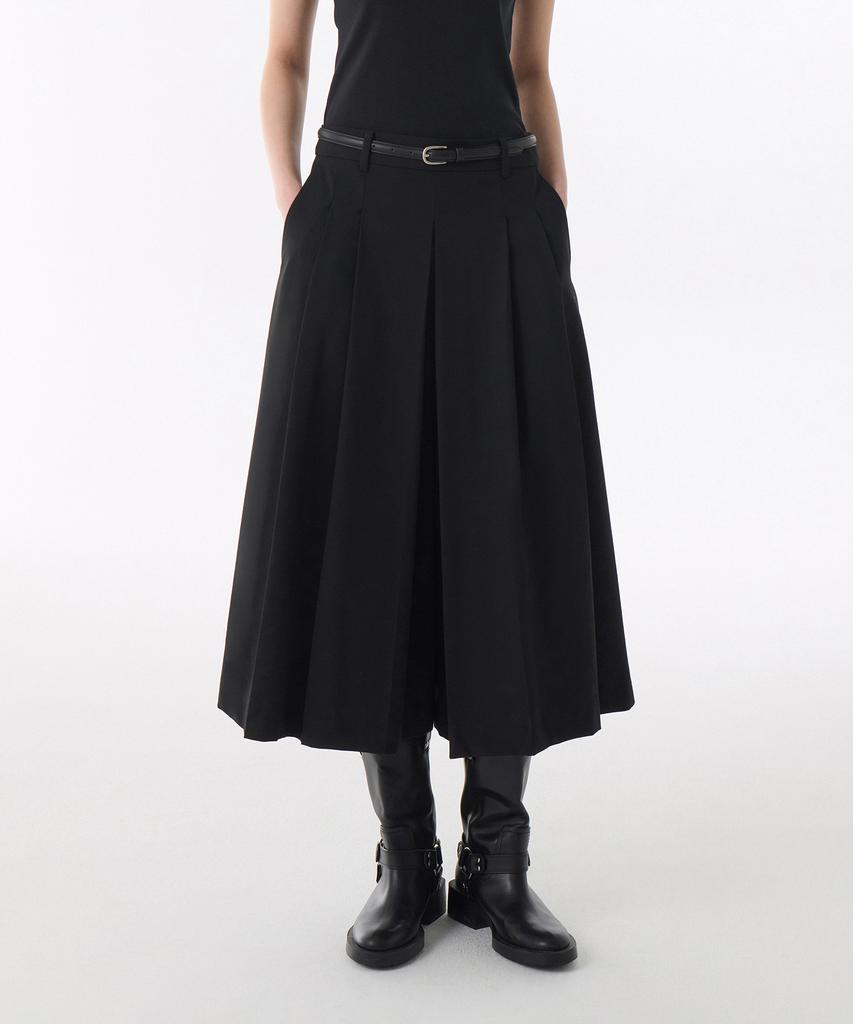 MUSINSA STANDARD MUJER Pantalones Ligeros de Falda para Mujer [Negro]
