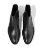 Firenze Atelier [Vibram] Slim Round Toe Standard Rubber Sole Zipper Boots 9430-Z [Black Fg]