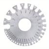 Round Wire Gauge, Stainless Steel Wire Thickness Measurer Tester Ruler Diameter Tool - Metric/Imperial