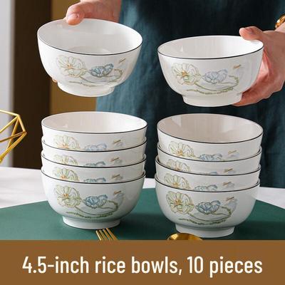 Love Lotus Enamel Soup/Salad Bowl Set