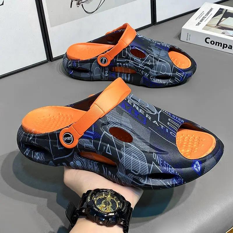 Slippers for Men Outdoor Casual Pvc Sandals Man Eva Designer Luxury Comfortable Shoes High Quality Fashion 2024 Trend Fun Adult