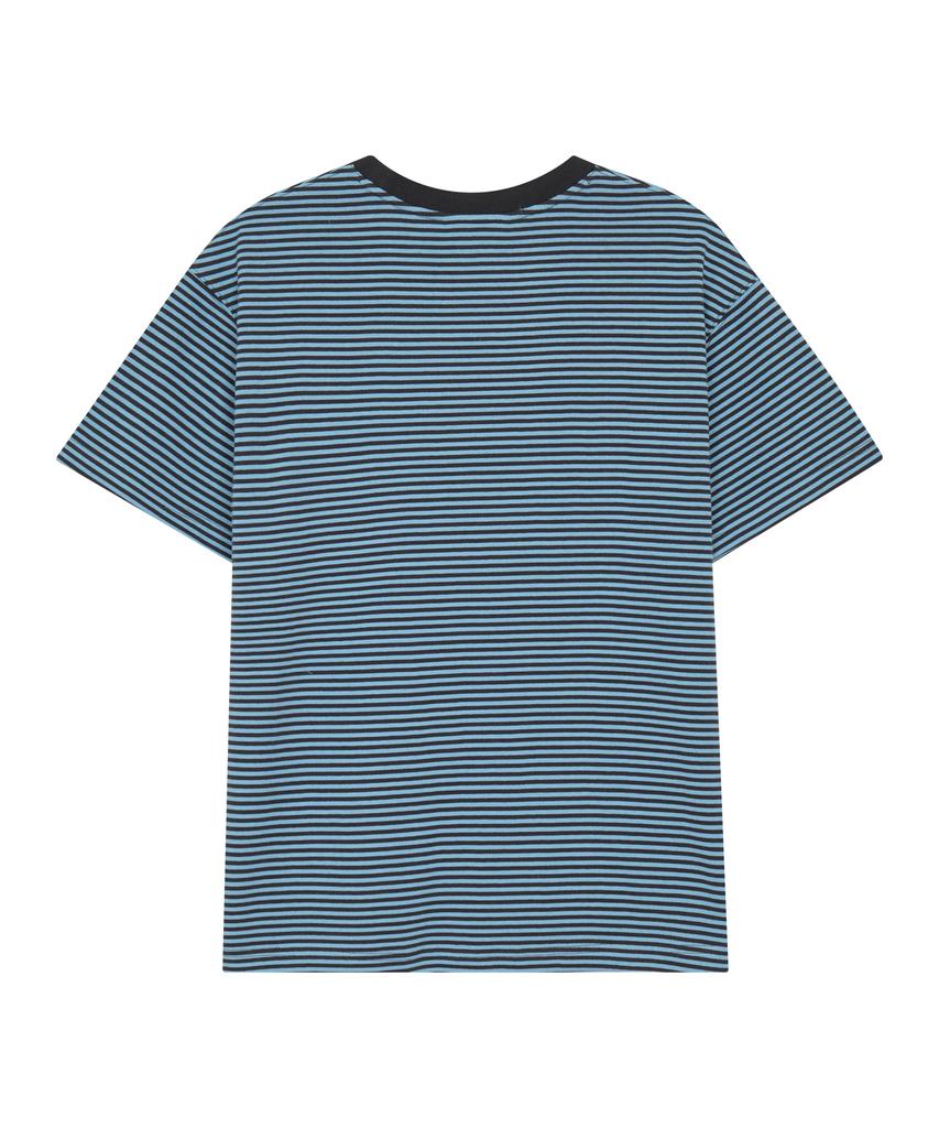 Deuleongkeutegseuteu Stripe Tee Sky Blue