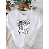 Horse Lover and Equestrian Graphic Tees Casual T-Shirt Collection with Western Cute and Positive Horse Designs