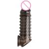 Male Soft Penis Extender Sleeve Reusable Condoms Time Delay Adults Sex Toys