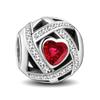 Copper Metal Lover Heart Cute Strawberry Red Series Charm Bead Components Bead Components Compatible With Authentic Original Pan Bracelet High