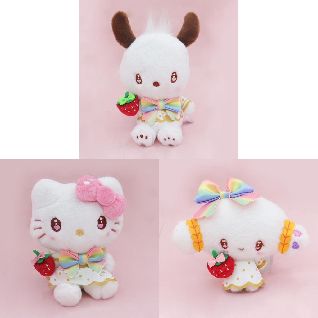 Sanrio Erdbeer-Nachrichten Kuromi Plüschtier Tasche Anhänger Mit Weichem Kurzem Flor Für Kinder