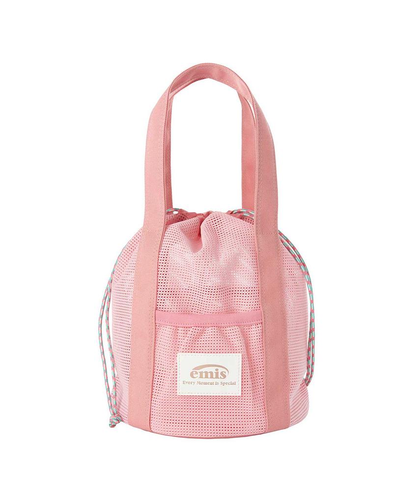Emis Mesh Bucket Bag-Pink