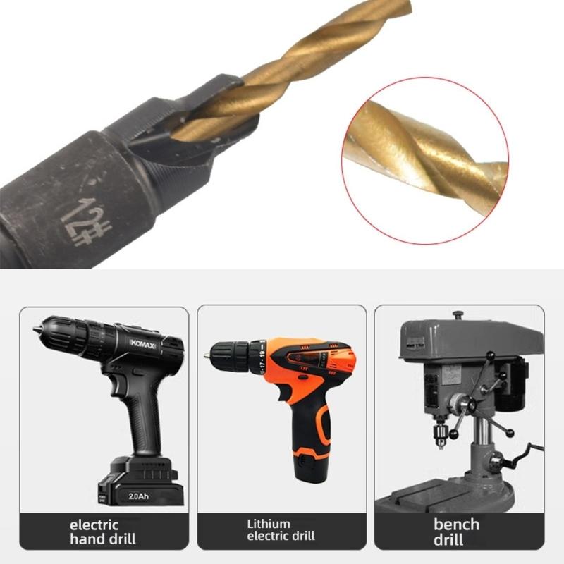 4Pcs Drill Bit Countersink Woodwork Pilot Hole Cutter Screw Aluminum Plastic Carpentry Pilot Hole Woodworking Projects