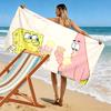 SpongeBob SquarePants2 Print Beach Towel, Large Soft Quick Dry Towel for Beach Camping Swimming