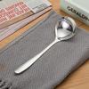 304 Stainless Steel Children's Spoon Fork Ice Cream Spoon Short Handle Square Head Spoon Spaghetti Salad Fork Student Tableware
