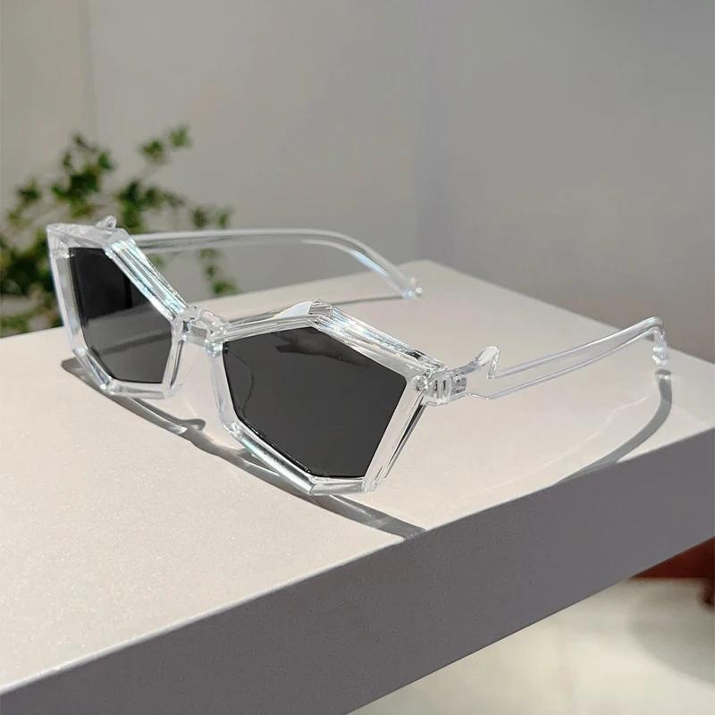 Irregular Rim Punk Sunglasses Men New Fashion Mirror Outdoor Shades Women Futuristic Brand Design Anti-UV Sun Glasses