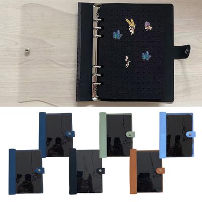 Portable Pin Storage Book 8 Pages Travel Friendly Organizer Felt Texture Suitable for Brooches and Pin Badge Storaging