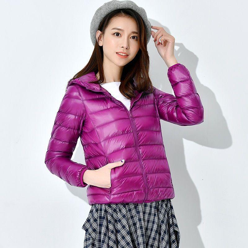 Women Spring Jacket Fashion Short Ultra Lightweight Packable Puffer Coats 15 Colors Female Down Warm Korean Slim Fit Parkas 5XL