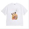 Funny Hamster Princess Meme Graphic TShirt for Women Girls Fashion Casual Short Sleeve Cute Tee Shirt Korean Style Versatile