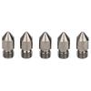 5Pcs 3D Printer Nozzle Set for MK8 1.75mm Consumables 0.2‑1.0mm Hardened Steel Accessories