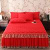 Lace Laminated Cotton Thickened Brushed Bed Skirt,Mattress Cover 160x200,140x190,Bedding Bedspreads Bedroom Decoration