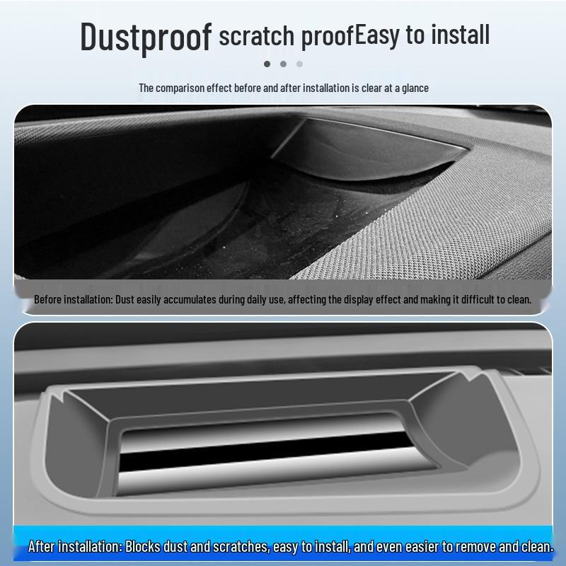 BYD Han L-Shape Head-Up Display Protective Cover for 25 Models - Soft Film Dashboard Dust Shield.