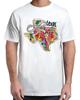 Texas State Map Floral Coquette Bow 4th of July USA Vintage Adult S-4XL Unisex T-Shirt