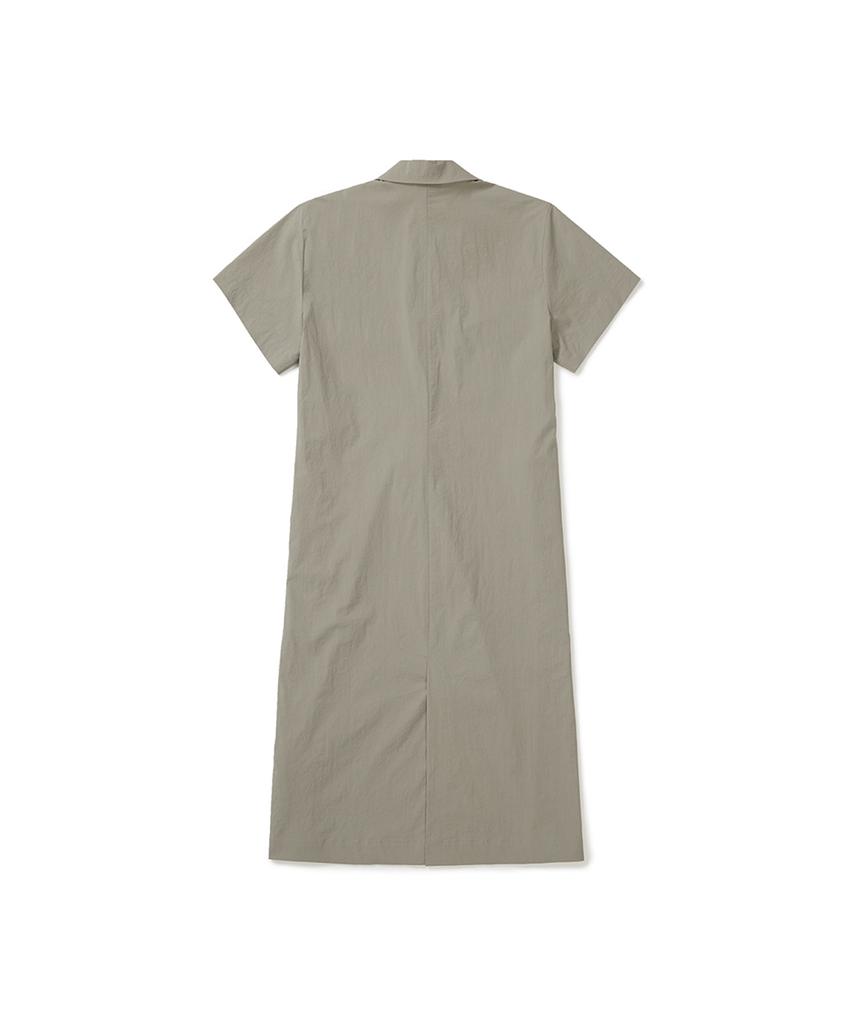 Snow Peak Apparel Cooling Root Collar Dress (S25Mwrop61) Beige Gray