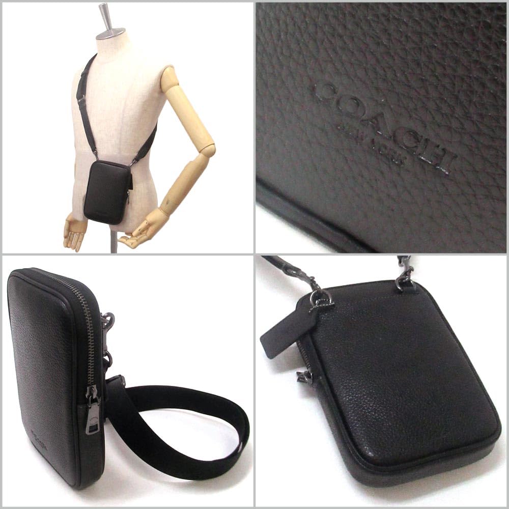 Leather Bag Outlet Leather Aiden Crossbody Shoulder Bag CS044 QBBK Product [Coach]