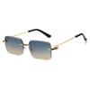 Fashion Rimless Square Metal Sunglasses UV400 for Women Men High Quality Party Travel Sun Glasses