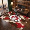 FC St. Pauli Football Print Crystal Velvet Rug, Comfortable Water Absorbent Non Slip Indoor Floor Carpet
