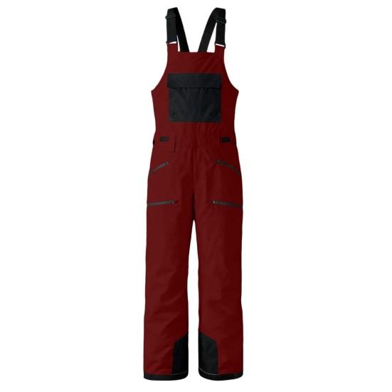 Unisex Waterproof Ski Pants Insulated Windproof Snow Bibs Thermal Snowboard Overalls with Adjustable Shoulder Straps for Winter Outdoor Snow Sports