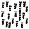 20 Pieces Garter Belt Grip End Clip Hook Corset Lingerie Accessories Black