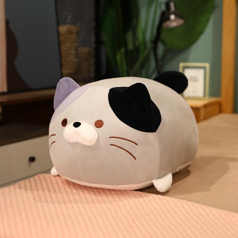 35-60CM Kawaii Lovely's Beard Knödel Katze Stofftier Plüschtiere Niedliche Dicke Getigerte Katzen Spielzeug Kissen Kinderspielzeug Geschenke