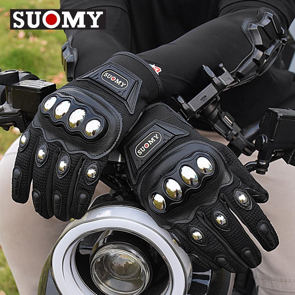 Suomy Motorcycle Riding Gloves Men's Summer Motocross Racing Protective Hand Gloves Breathable Touch Screen Motorcyclist Gloves