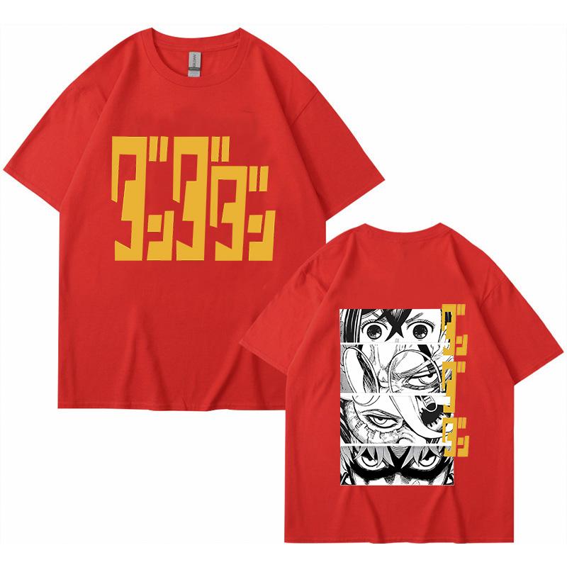 Dandadan Okarun Cotton T-shirt Unisex Women Breathable Classic 2000s University T Shirt Korean Clothes Aesthetic Hip Hop