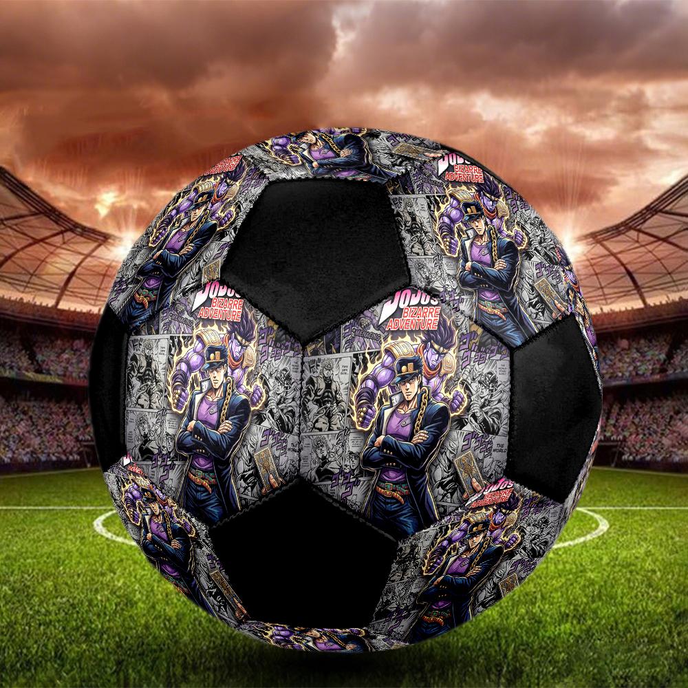 1 Stück JoJos Bizarre Adventure Fußball Größe 5 Indoor-Fußball Mode Bunt Hinterhofspiel - Großartig für Sportfans Geschenk HE6