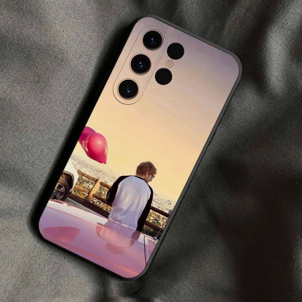 Singer E-Ed Sheeran Play Phone Case For Samsung S25,S24,Ultra,S20,S30,Plus,S22,S23,Ultra,Plus,5G Soft Black