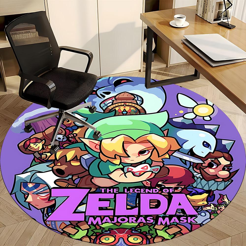 1pc Legend Zelda Office Round Area Rug, Under Office Chairs Bedroom Living Room Home Decor, Room Decoa1016244