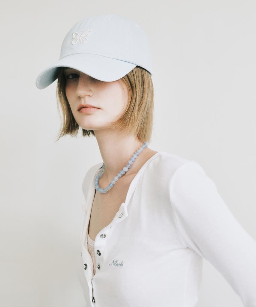 Nigaennikol Mini Butterfly Blink Ball Cap_Sky Blue