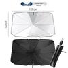TItanium Silver Folding Car Sunshade for Front Windshield Sun Protection and Heat Insulation