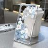 Blommönster Mjukt Silikon Transparent Telefonfodral För iPhone 16E 16 Pro Max 15 Pro 14 13 12 11 Transparent Stötsäkert Stötfångarskydd