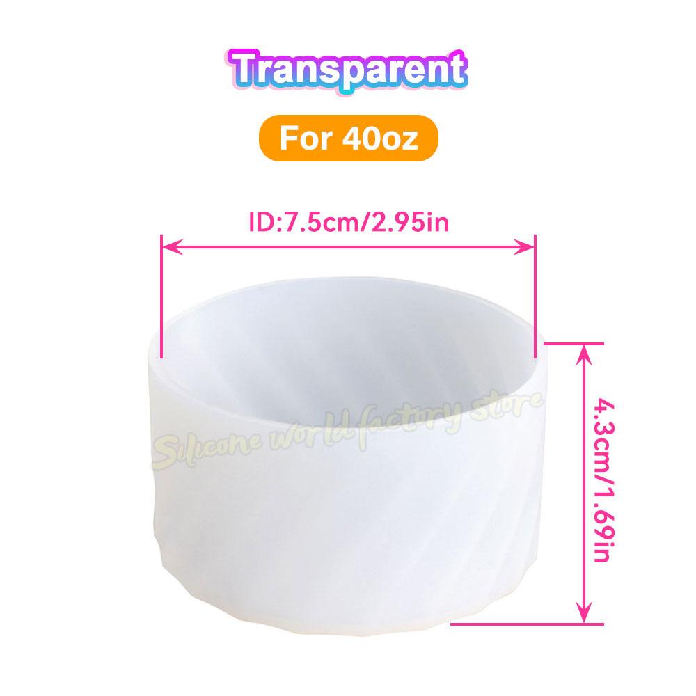 SW 40oz/30oz Silikon-Becherbodenabdeckung für Stanley Adventure Quencher Tumbler für IceFlow Flip Straw Wasserflasche Hülle 7.5/7CM