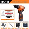 Compact Brushless High-Power Impact Drill with Rechargeable Lithium Battery for Household Use