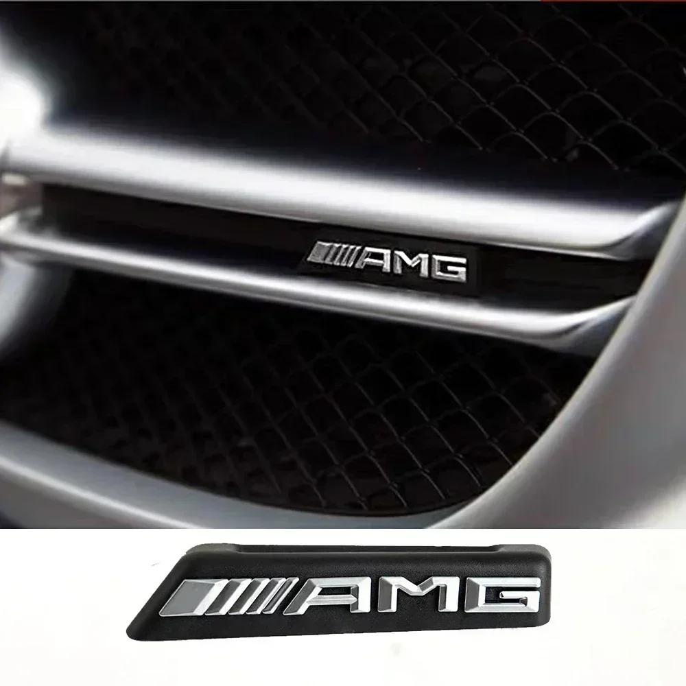 Bafqmw1 2025 Car For Mercedes Benz AMG Car Front Grill AMG Badge Emblem Sticker for Mercedes Benz W212 W213 W202 W211 W176 W210 W205 Gla