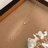 Factory  Fine S925 Sterling Silver Luxury Y-shape Zircon Tassel Necklace Daily Wear Wedding Party Gift for Women