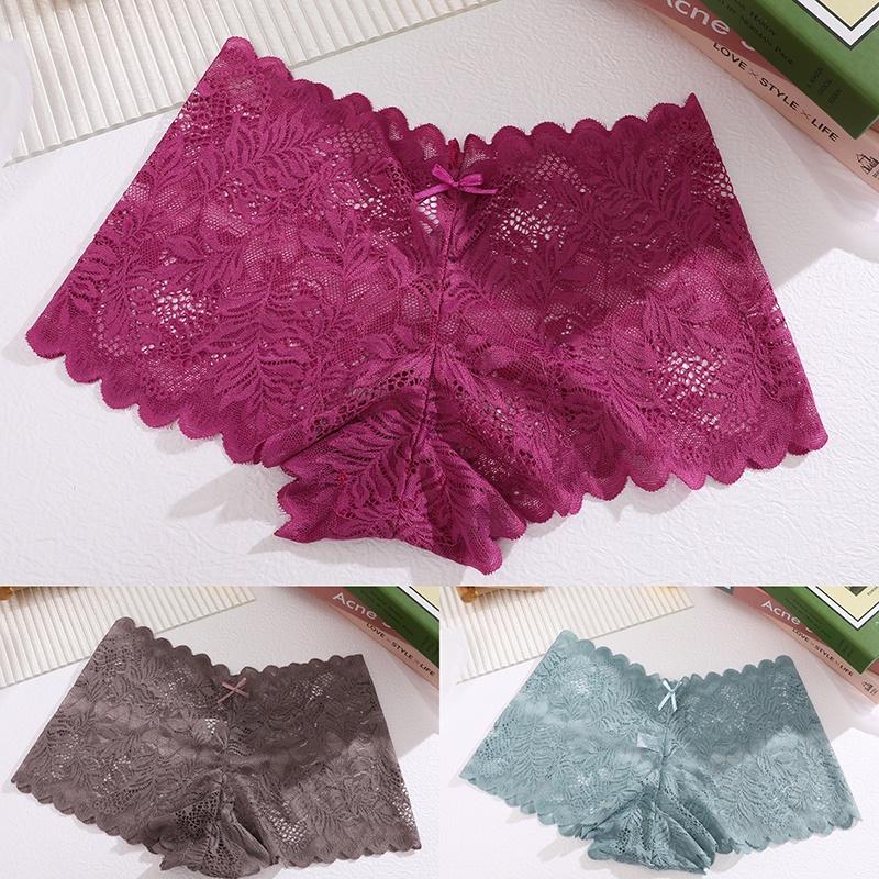 3pcs/set Lace Panty for Women Lingerie Seamless Hollow Out Summaries Sexy Transparent Female Pants Breathable Intimate Lingerie