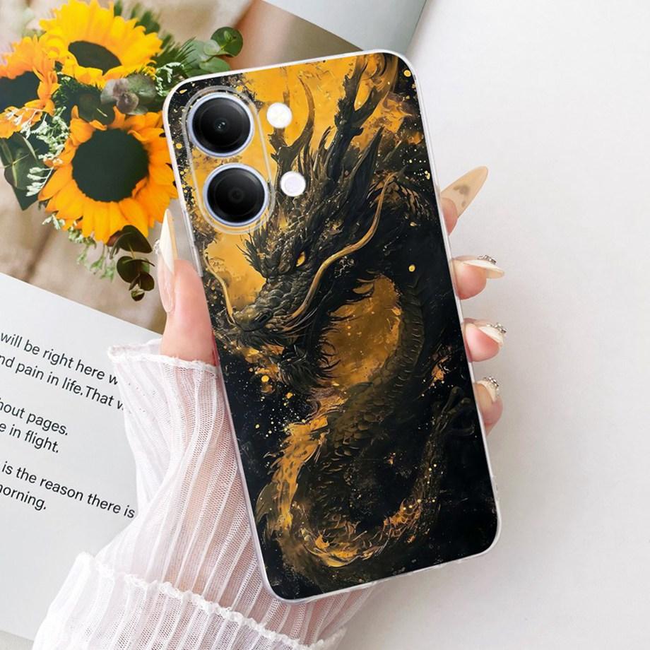 Flower Cartoon Fashion Design Phone Case For Vivo Y05 Y11D 4G Vivo Y11 Y21 5G Funda Soft Silicone Clear Back Cover V2553 V2554