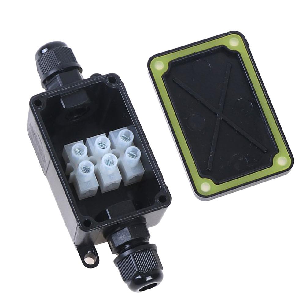 Eenvoudig te Installeren IP66 Beoordeelde Waterdichte Kabelconnector Box 2xM10 Adapterkabel