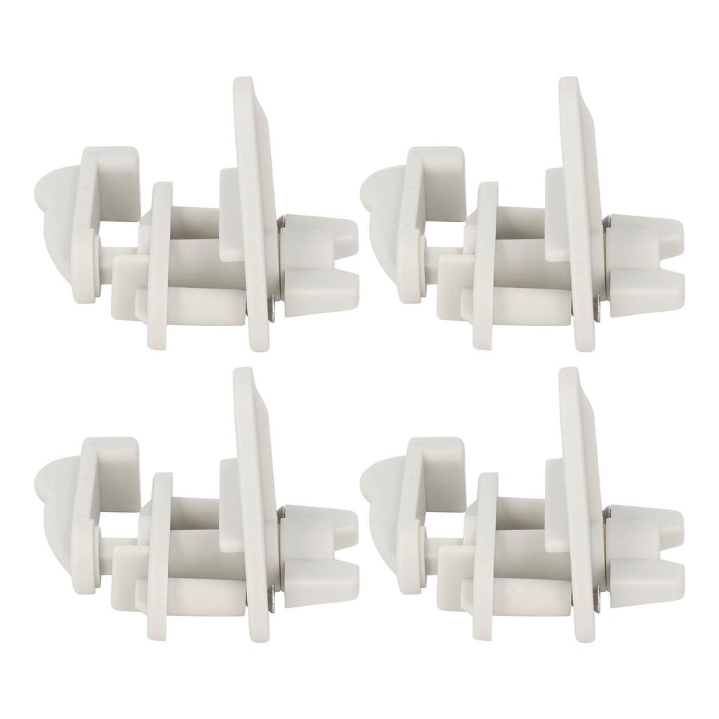 4 Set Pontoon Boat Gate Latch Kit ABS Square Frame Pontoon Boat Replacement Door Latches for Left