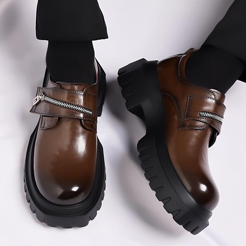 Breathable Male Walking Shoes Comfort Flats Thick BottomLeather Men Casual Shoes High Quality Mens Loafers Handmade Moccasins